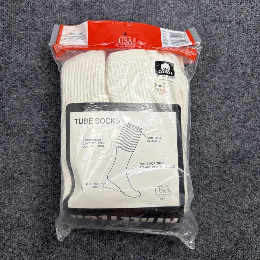 Vintage 80s Atletech Over The Calf Tube Socks Size 10-13 USA Sealed NOS